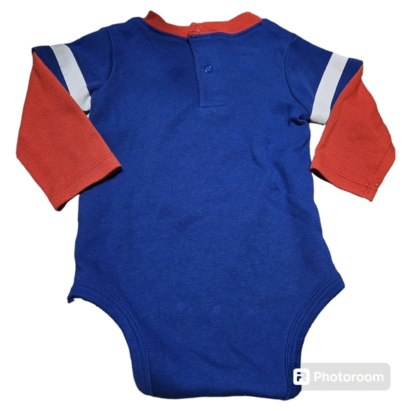 Kidgets Infant 6/9M Long Sleeve Bodysuit Football Big League Touchdown Champ - Picture 5 of 9